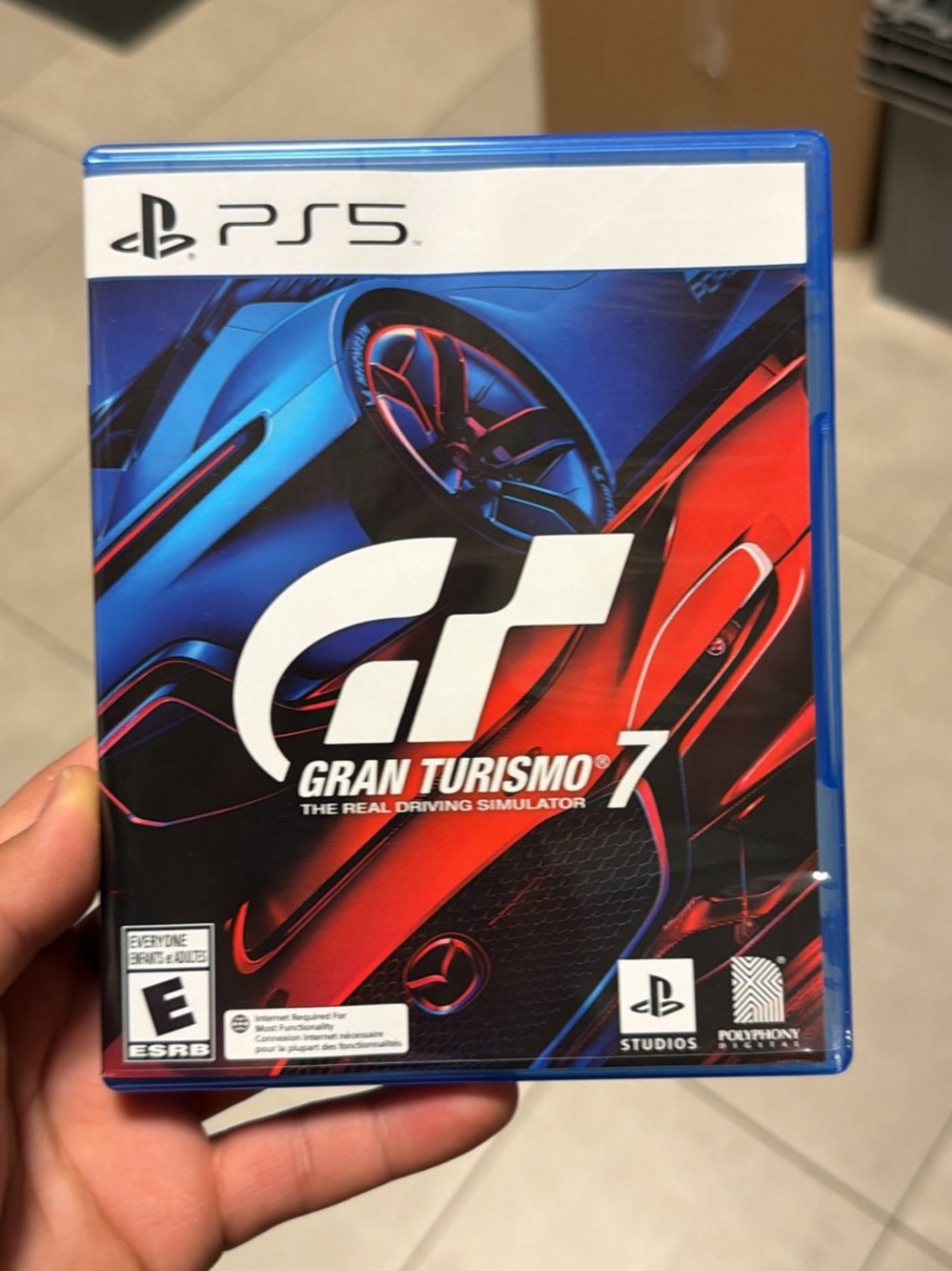 Sony Gran Turismo 7 PS5 Game - Blue & Red Cover